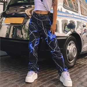 lightning wide leg pants!